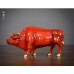 Brass 5 bull ornament 